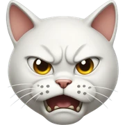 Angry cat sticker