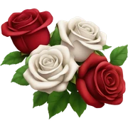 Red rose bouquet  sticker