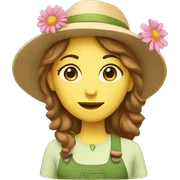 garden woman sticker