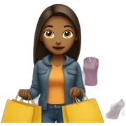 girl shopping sticker