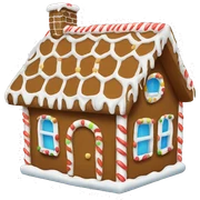 Gingerbread house sticker