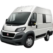 Fiat Ducato with plataform sticker