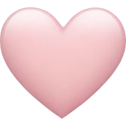Pale pink heart sticker