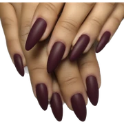 Burgundy nails sticker