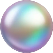 Iridescent pearl   sticker