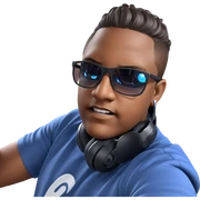 cool vibes with headphones sticker