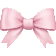 Light pink bow sticker