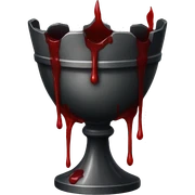 gothic chalice with blood sticker