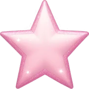 pale pink star sparkle sticker