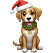 Christmas dog  sticker