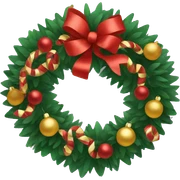 christmas garland sticker
