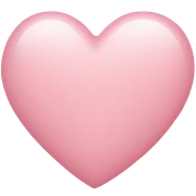 light pink heart sticker