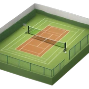 Tennis court sticker