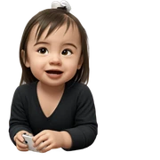girl using phone indoors sticker