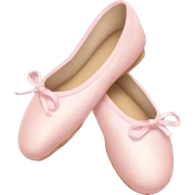 Pale pink ballet shoes sticker