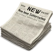 News paper sticker