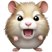 Angry hamster  sticker