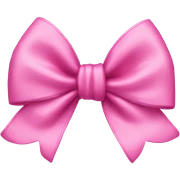 Pink bow sticker