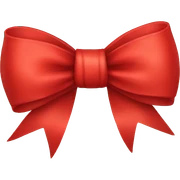 Red bow sticker