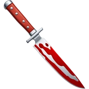 Bloody knife sticker