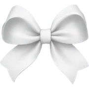 white bow sticker