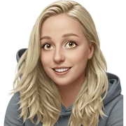 blonde girl smiling portrait sticker