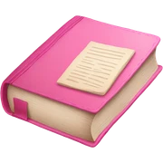 Pink book sticker