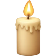 Beige candle  sticker