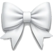 White bow sticker