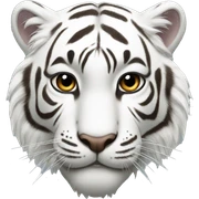 White tiger sticker