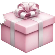 Light pink Christmas gifts under a white Christmas tree  sticker