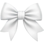 white bow sticker