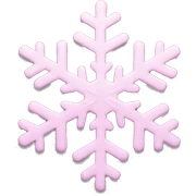 pastel pink snowflake  sticker