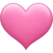Pink heart sticker