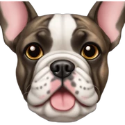 brindle french bulldog sticker