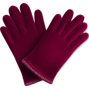 elegant burgundy velvet gloves sticker