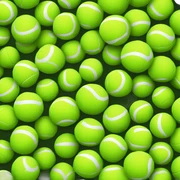 3 tennis balls sticker