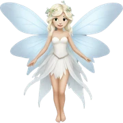 white fairy sticker