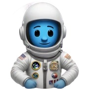 Peace sign with a peace sign astronaut  sticker