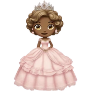 Pink shabby chic princess  sticker