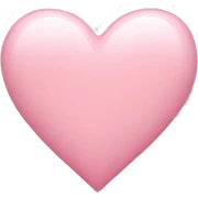 light pink heart sticker