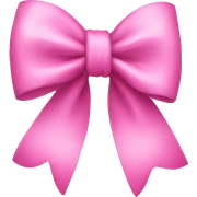 Pink bow sticker