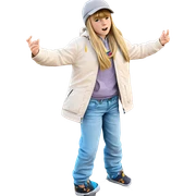 blonde girl in nature pose sticker