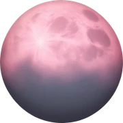 Pastel pink moon sticker