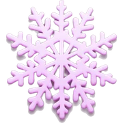 pastel pink snowflake  sticker
