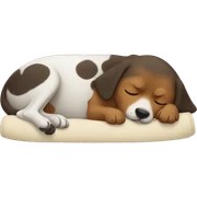 dog sleeping  sticker