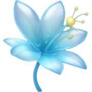 glass fairy flower sticker