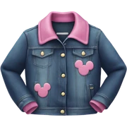 demin minnie mouse jacket  sticker