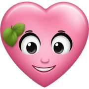  Corazón rosa solo sticker