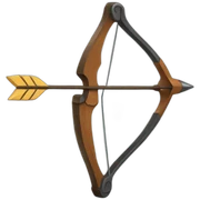 bow and arrow sticker